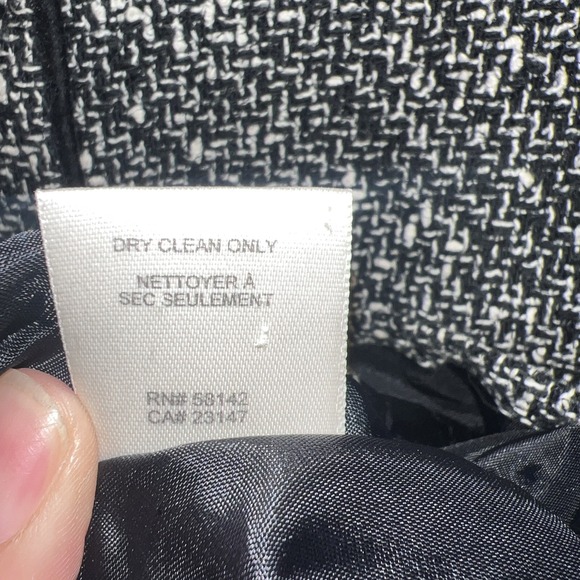 VTG Talbots 2pc Dress Blazer Set Sz 12 Houndstooth Tweed Wool Blend Academia USA - Picture 13 of 16